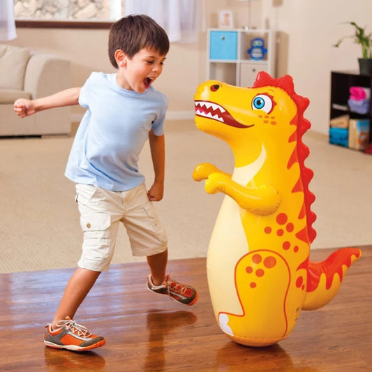 Punching 3D Inflatable Dinasaur Toys for Children Interactive Big Tumbler Toy Kid