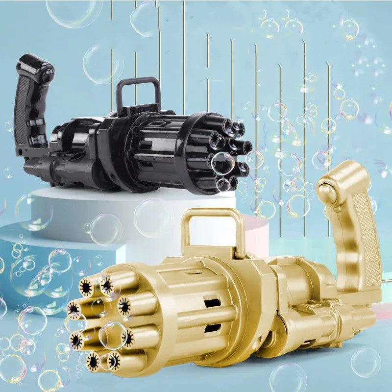 Automatic Bubble Gun Toys for Kids Plastic Machine Gun Toy