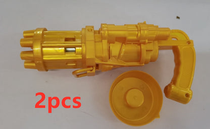 Automatic Bubble Gun Toys for Kids Plastic Machine Gun Toy