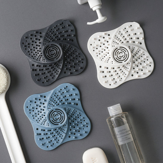 Anti-blocking With Suction Cup Anti-skid Fixed Sink Sewer Hair Filter