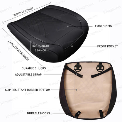 Polyurethane Leather Car Seat Cover Non-slip Soft Car Seat Protector