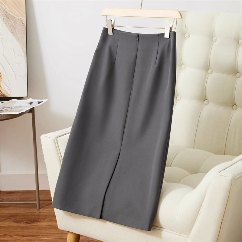 Mid-length Summer Versatile Straight Skirt