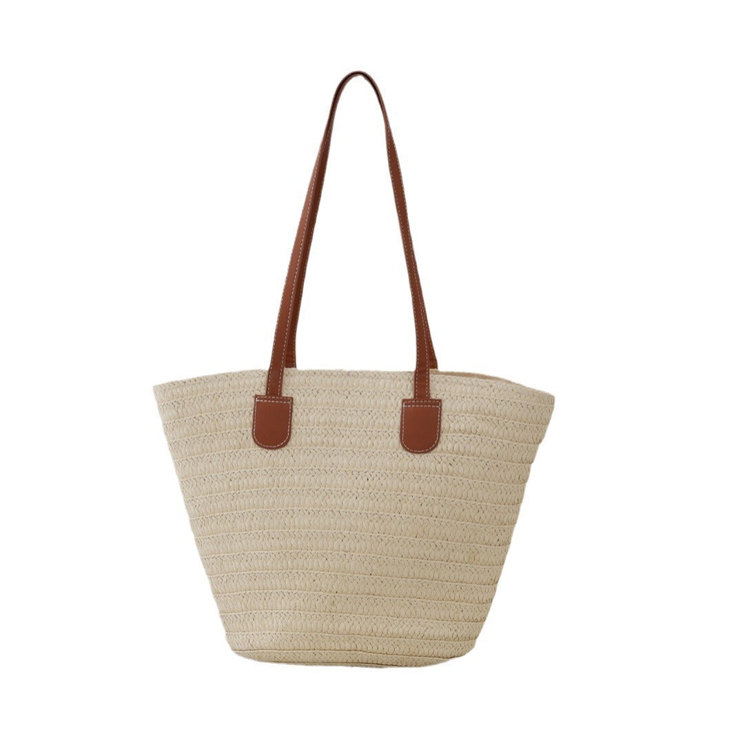 Premium Shoulder Crossbody Straw Bag Woven Bag Beach Bag New Women's Tote Bag Large Capacity