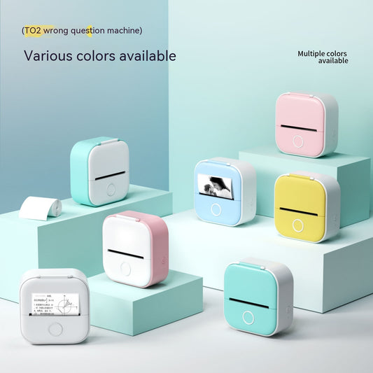 Mini Portable Thermal Label Printer Bluetooth-compatible Mini Photo Label Printer Price Tag