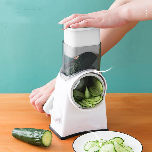 Modern Multifunctional Vegetable Cutter – Sleek Design, Sharp Stainless-Steel Blades, Space-Saving Size!