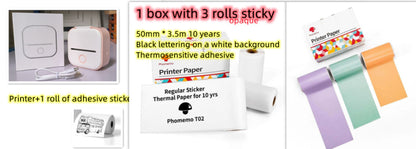 Mini Portable Thermal Label Printer Bluetooth-compatible Mini Photo Label Printer Price Tag