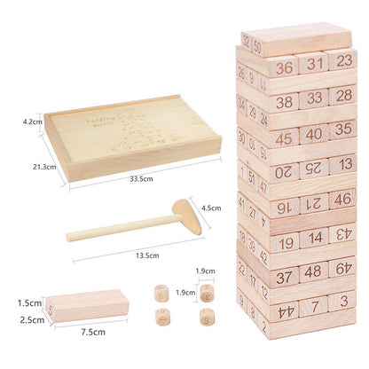 Children's Parent-child Interaction Puzzle Stacking High Blocks