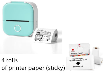 Mini Portable Thermal Label Printer Bluetooth-compatible Mini Photo Label Printer Price Tag