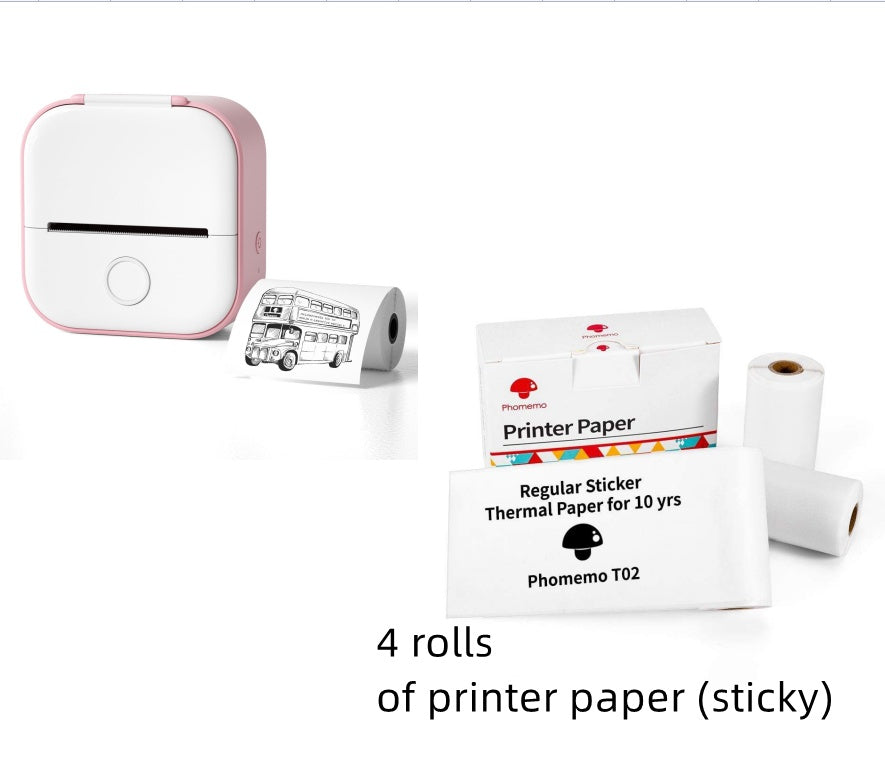 Mini Portable Thermal Label Printer Bluetooth-compatible Mini Photo Label Printer Price Tag