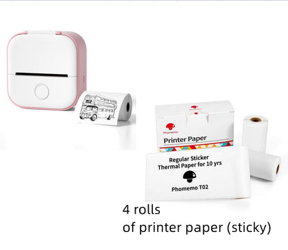 Mini Portable Thermal Label Printer Bluetooth-compatible Mini Photo Label Printer Price Tag