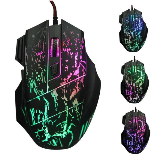 GXL Hardcore Gaming Mouse with braded wires
