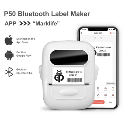 Mini P50 Barcode Label Printer For Home And Business