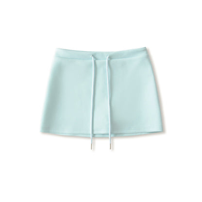 Sweet Hot Girl Style Sexy Low Waist Drawstring Skirt Hip Skirt For Women
