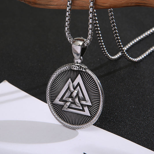 Stainless Steel Pendant Vintage Cult Necklace