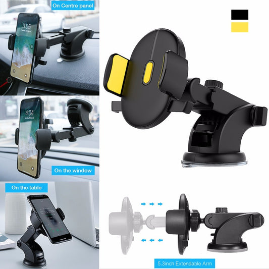 Phone Holder Telescopic Car Dashboard Suction Cup