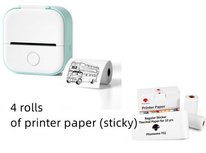 Mini Portable Thermal Label Printer Bluetooth-compatible Mini Photo Label Printer Price Tag