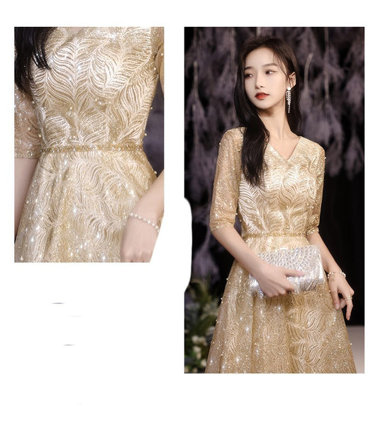 Choir Stage Costumes Wine Red/Gold High Quality