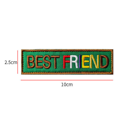 K9 Military Dog Rescue Dog Embroidered Velcro Badge