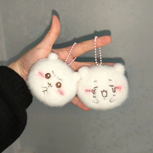 Cute doll plush bag hanger