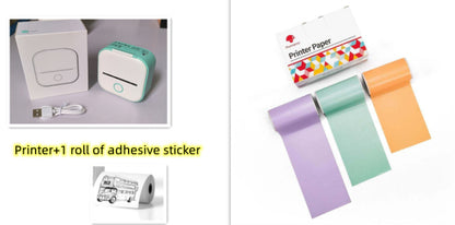 Mini Portable Thermal Label Printer Bluetooth-compatible Mini Photo Label Printer Price Tag