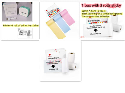 Mini Portable Thermal Label Printer Bluetooth-compatible Mini Photo Label Printer Price Tag