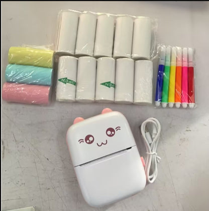 Mini Bluetooth and WiFi Printer Mobile Hot Print Pocket Student Error Label Printer