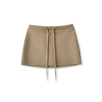 Sweet Hot Girl Style Sexy Low Waist Drawstring Skirt Hip Skirt For Women