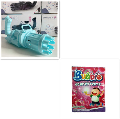 Automatic Bubble Gun Toys for Kids Plastic Machine Gun Toy