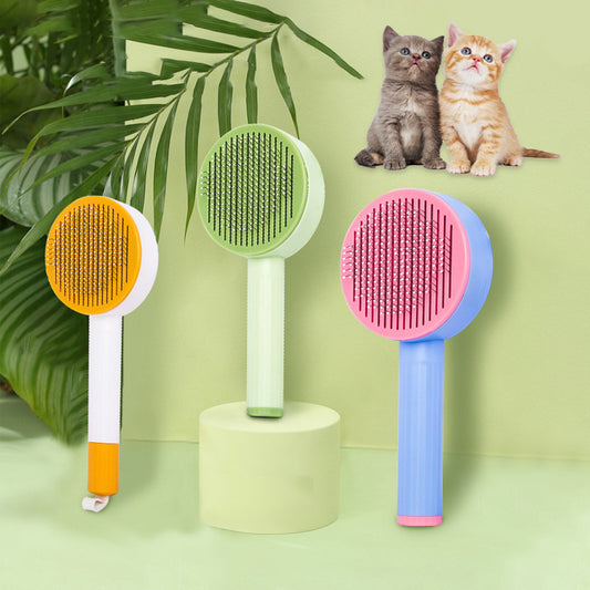 Pet Comb Curved Needle Massage Cat Dog Hair Removal Brush Special Comb for Cleaning Long Hair