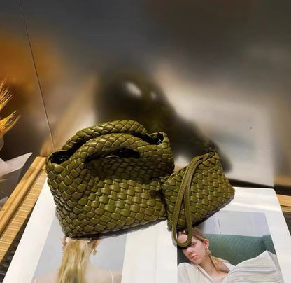 Premium Woven Handmade Mini Small Bag Tote Bucket Bag