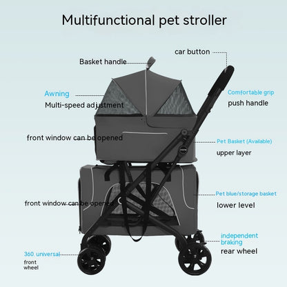 Dog & Cat Lightweight Folding Trolley