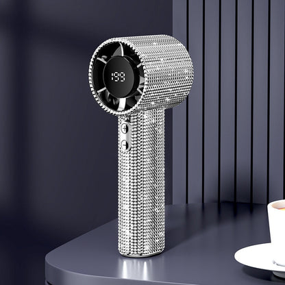 Turbine Little Fan USB Digital Display Portable Long Endurance Fan