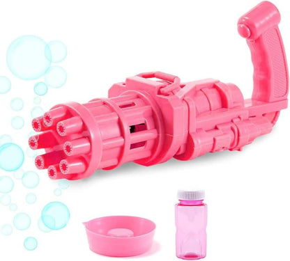 Automatic Bubble Gun Toys for Kids Plastic Machine Gun Toy