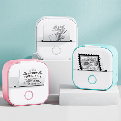Mini Portable Thermal Label Printer Bluetooth-compatible Mini Photo Label Printer Price Tag