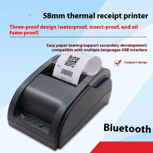 58k Thermal Printer Automatic Receipt Bluetooth Multi-language