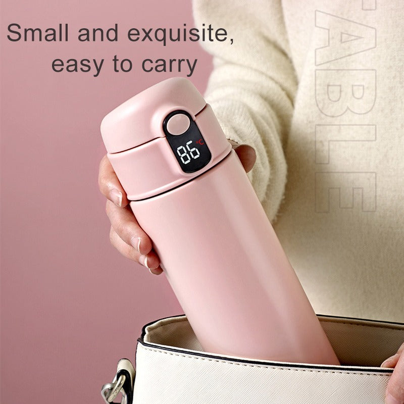 Stainless Steel Insulation Water Bottle with Straw