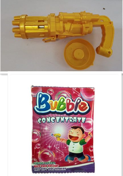 Automatic Bubble Gun Toys for Kids Plastic Machine Gun Toy