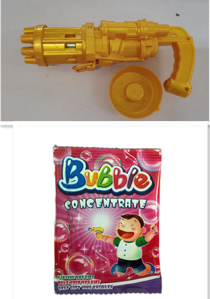 Automatic Bubble Gun Toys for Kids Plastic Machine Gun Toy