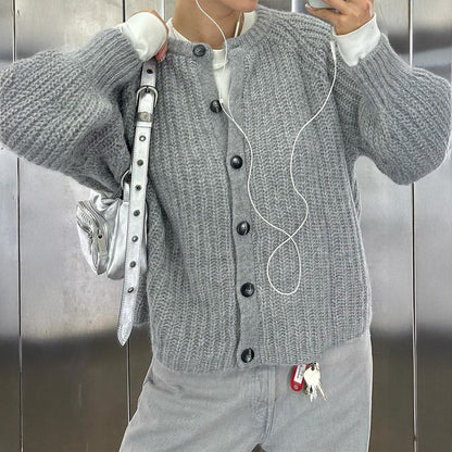 Long Sleeve Button Sweater for Girls