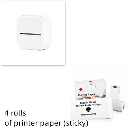 Mini Portable Thermal Label Printer Bluetooth-compatible Mini Photo Label Printer Price Tag