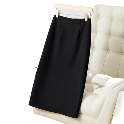 Mid-length Summer Versatile Straight Skirt