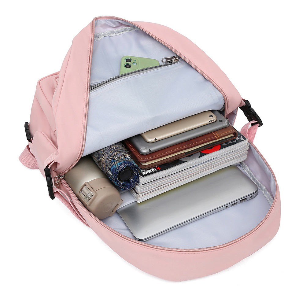 Women's Fashion Simple PU Leather Backpack