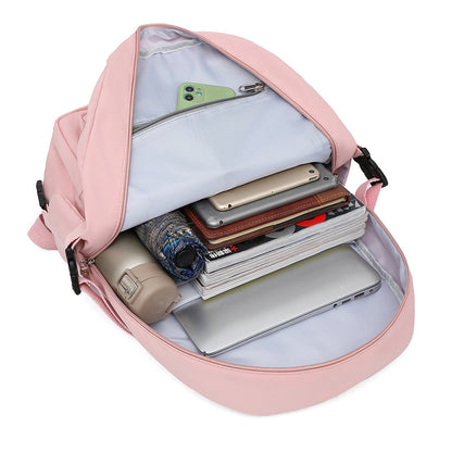 Women's Fashion Simple PU Leather Backpack