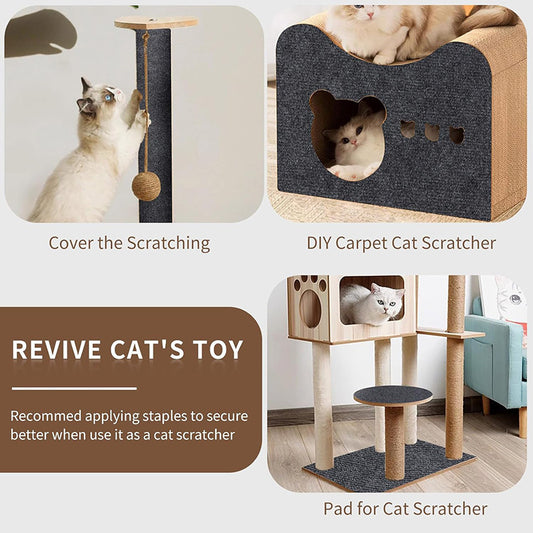 Anti Cat Scratch Carpet Self-Adhesive for Board & Wall.