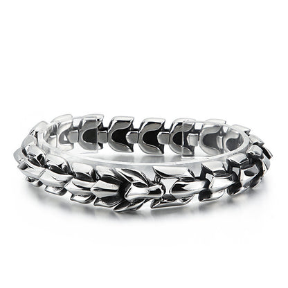Metallic Men's chain bracelet